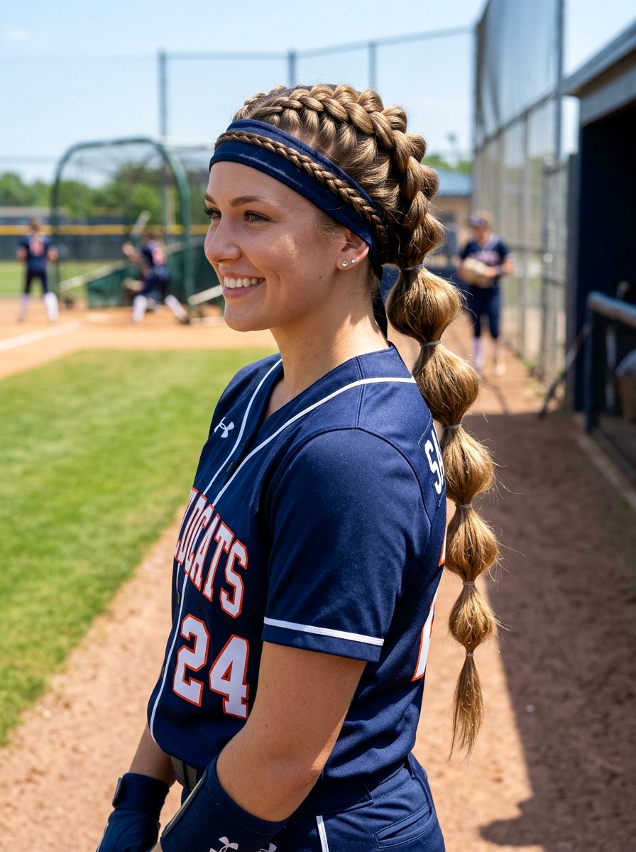 Dutch Bubble Braid - 20 softball bubble braid hairstyle - 20 softball bubble braid hairstyle