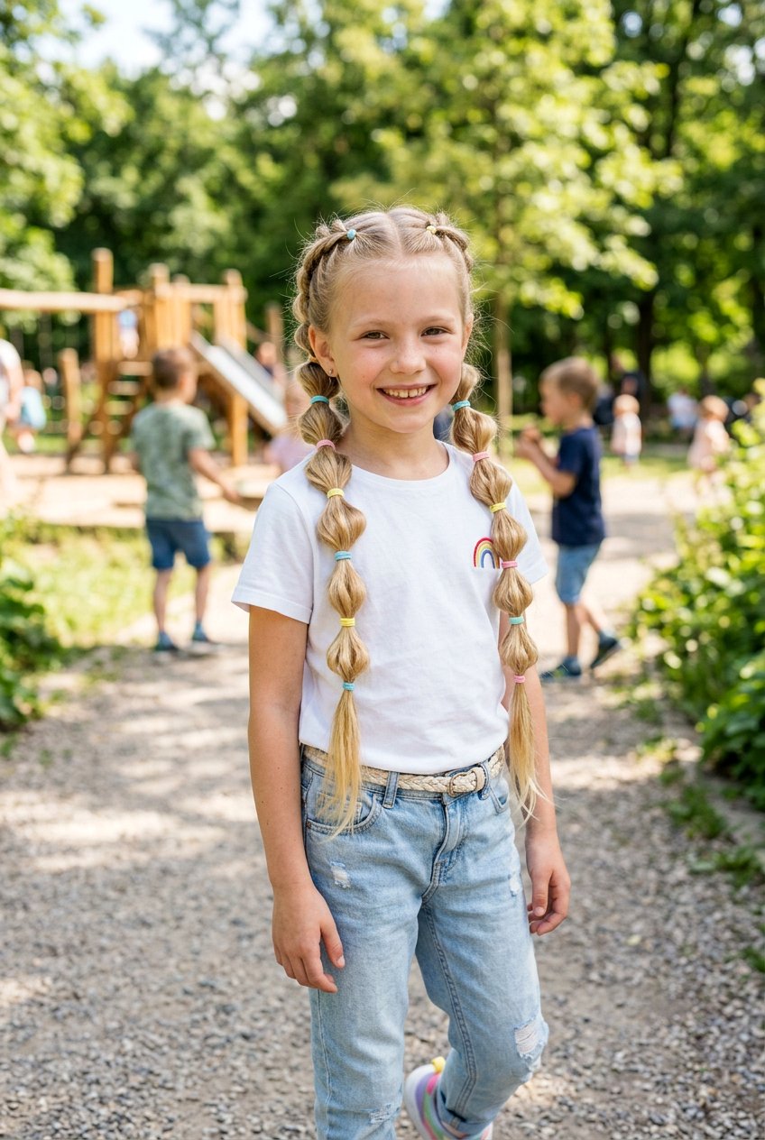 Dutch Bubble Braids For Kids - 20 bubble braids for girls - 20 bubble braids for girls