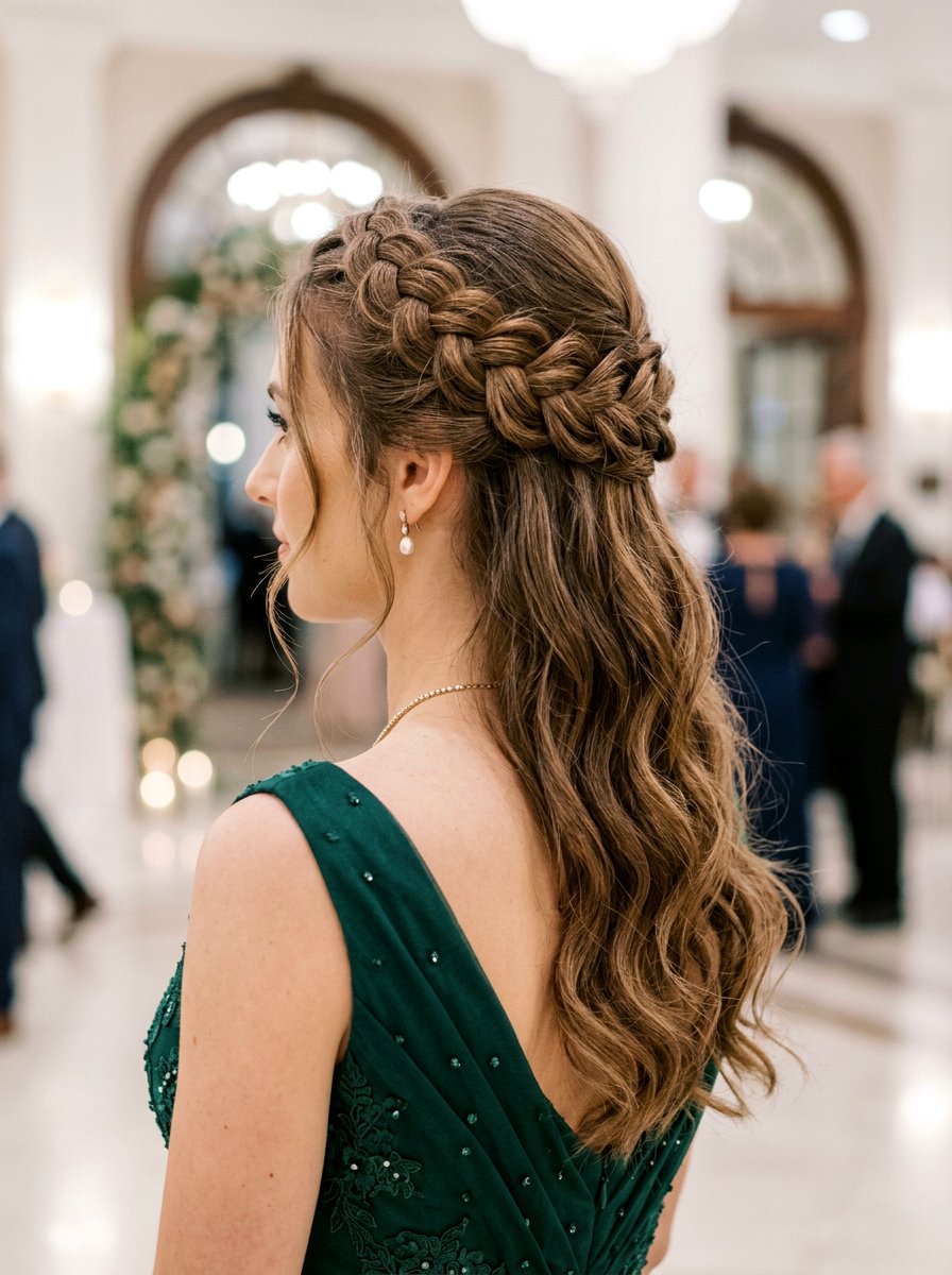 Dutch Crown Half Up Braid - 20 vacation half up braid hairstyle - 20 vacation half up braid hairstyle