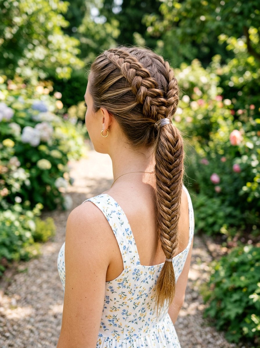 Dutch Fishtail Braid Ponytail - 20 dutch braid ponytail hairstyle - 20 dutch braid ponytail hairstyle