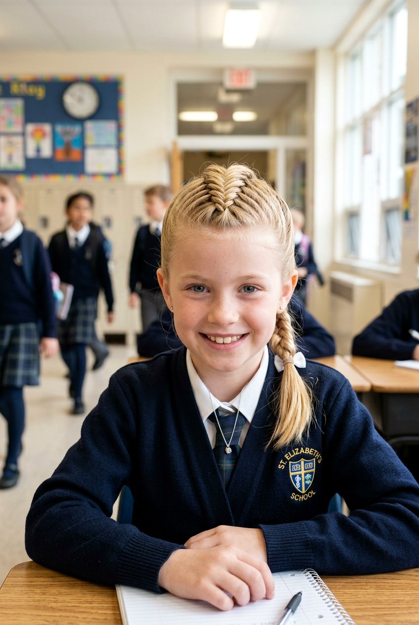 Dutch Fishtail Braid - 20 simple braid for school girls - 20 simple braid for school girls