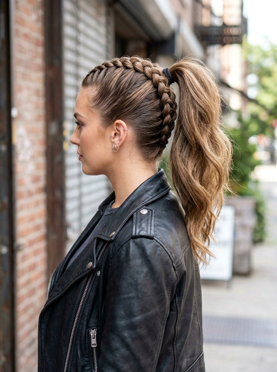 Dutch Mohawk Braid Ponytail - 20 dutch braid ponytail hairstyle - 20 dutch braid ponytail hairstyle