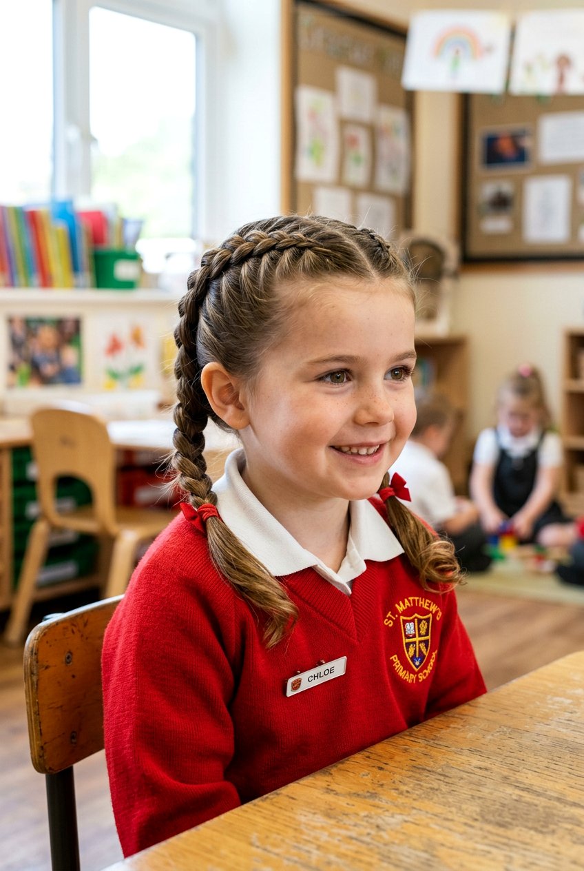 Dutch Pigtails - 20 easy school hairstyle for preschool girls - 20 easy school hairstyle for preschool girls