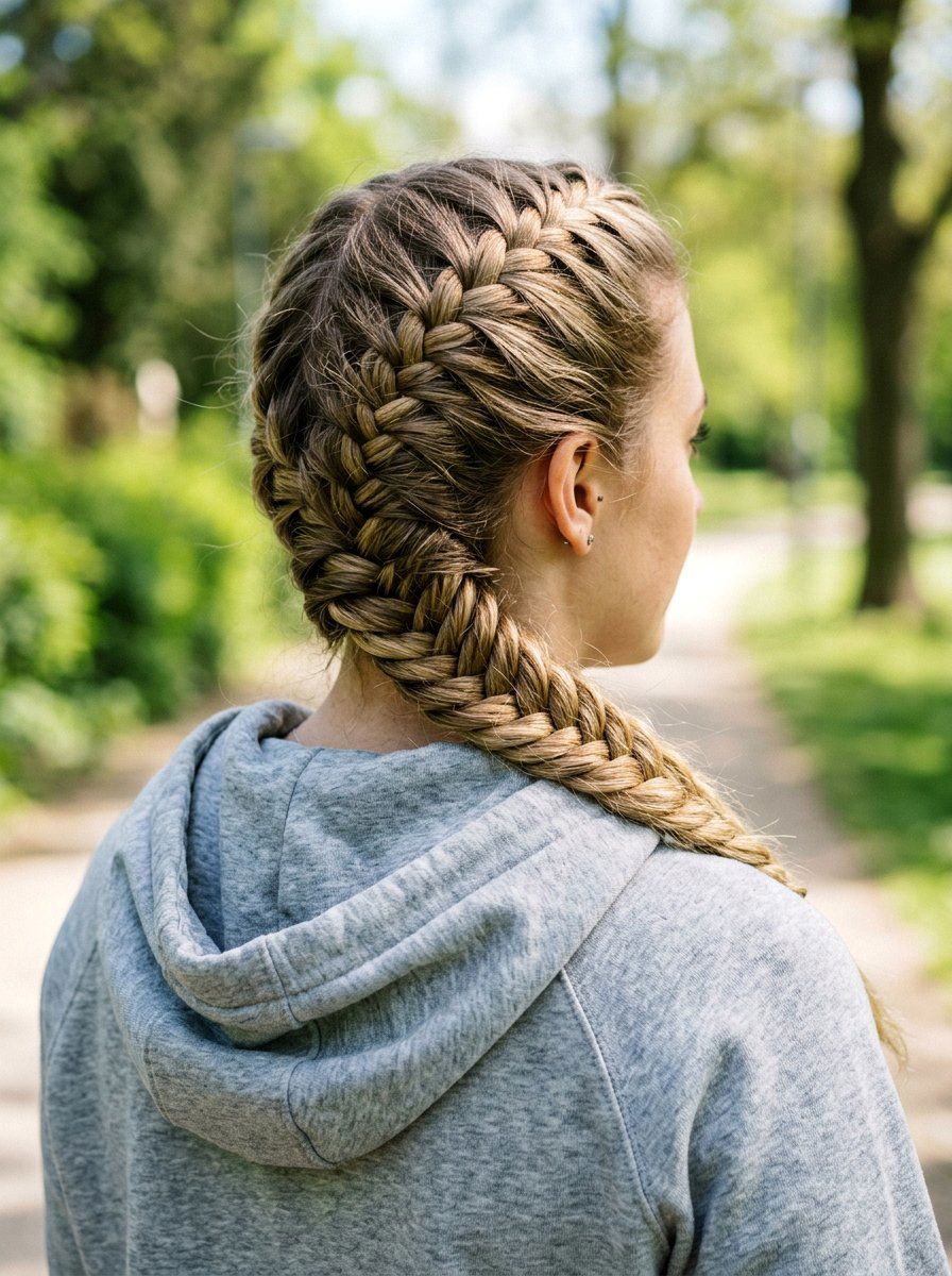 Dutch Side Fishtail Braid - 20 side fishtail braid for medium hair - 20 side fishtail braid for medium hair