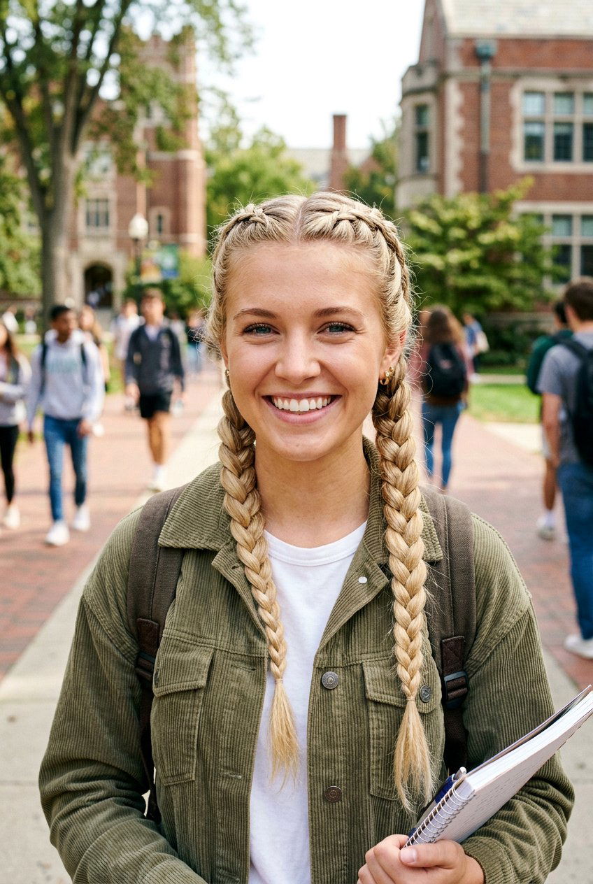 Dutch braid pigtails - 20 picture day hairstyles - 20 picture day hairstyles