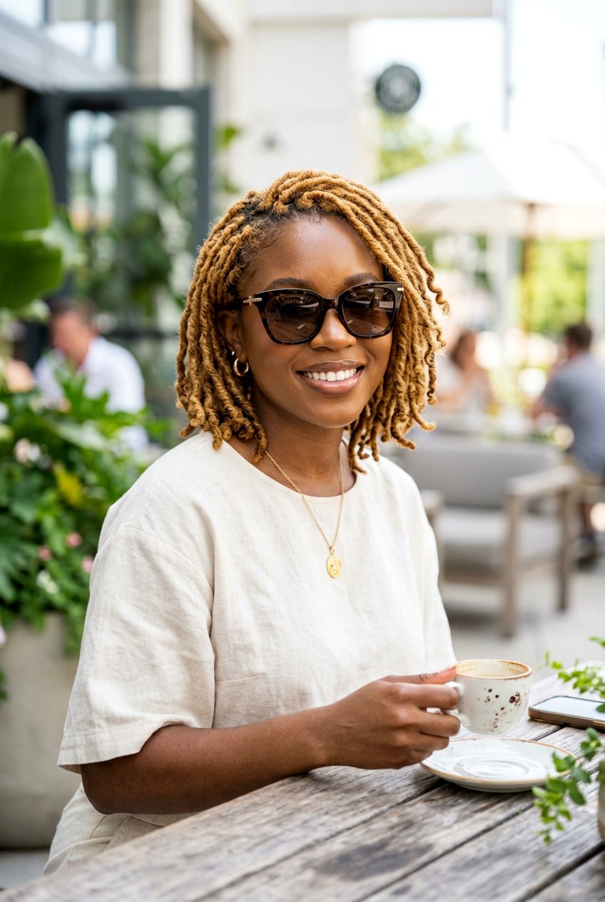 Dyed Starter Loc Bob - 20 starter loc bob styles - 20 starter loc bob styles