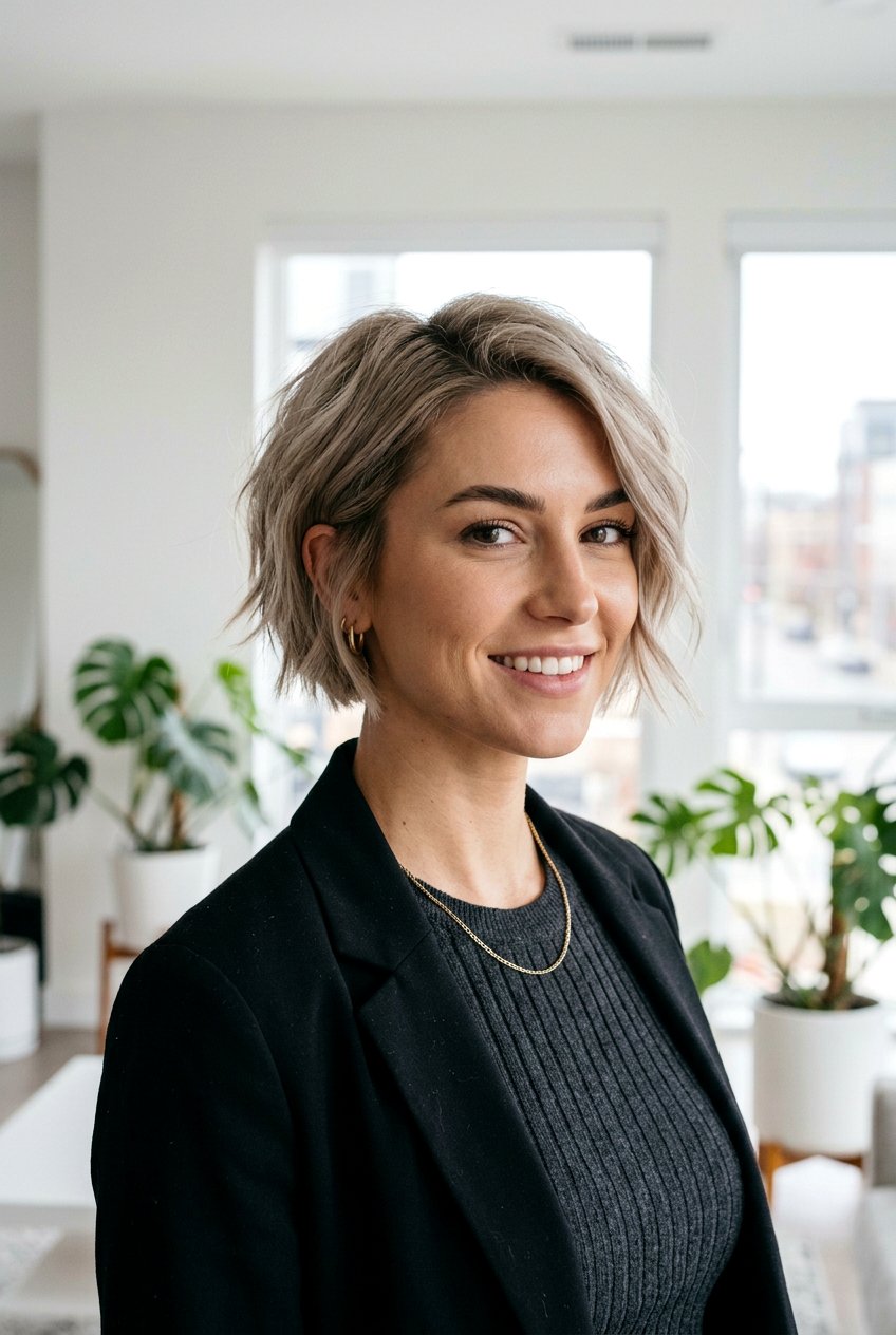 Ear Length Bob - 20 short hairstyles for fine hair - 20 short hairstyles for fine hair