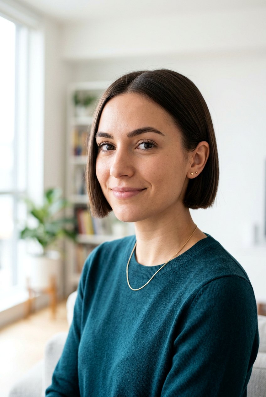 Ear Length Bob - 20 straight hairstyles for short hair - 20 straight hairstyles for short hair