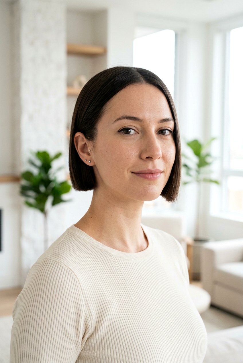 Ear Length Straight Bob - 20 short straight hairstyles - 20 short straight hairstyles