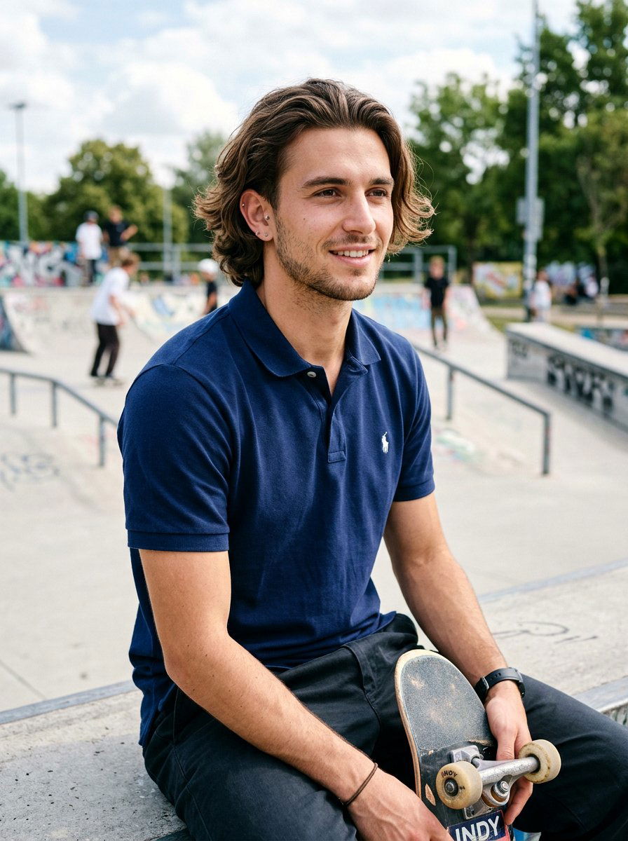 Ear Tuck Skater Style - 20 skater curtain haircut men - 20 skater curtain haircut men