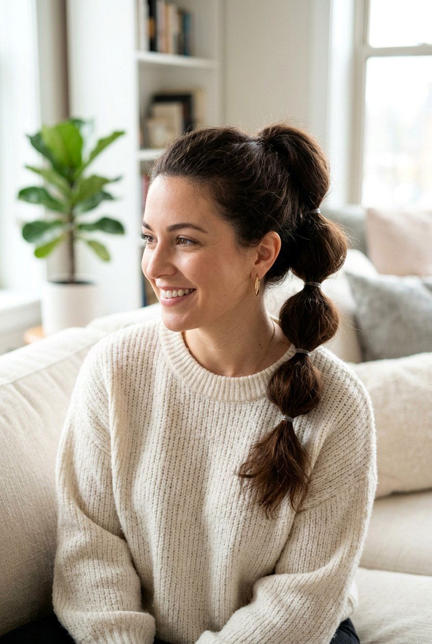 Easy Bubble Ponytail For Moms - 20 mom easy work ponytail hairstyle - 20 mom easy work ponytail hairstyle