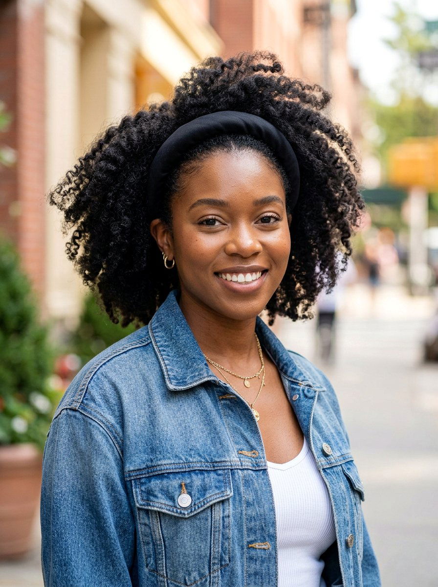 Easy Headband Hairstyle For Black Hair - 20 quick hairstyle for natural black hair - 20 quick hairstyle for natural black hair