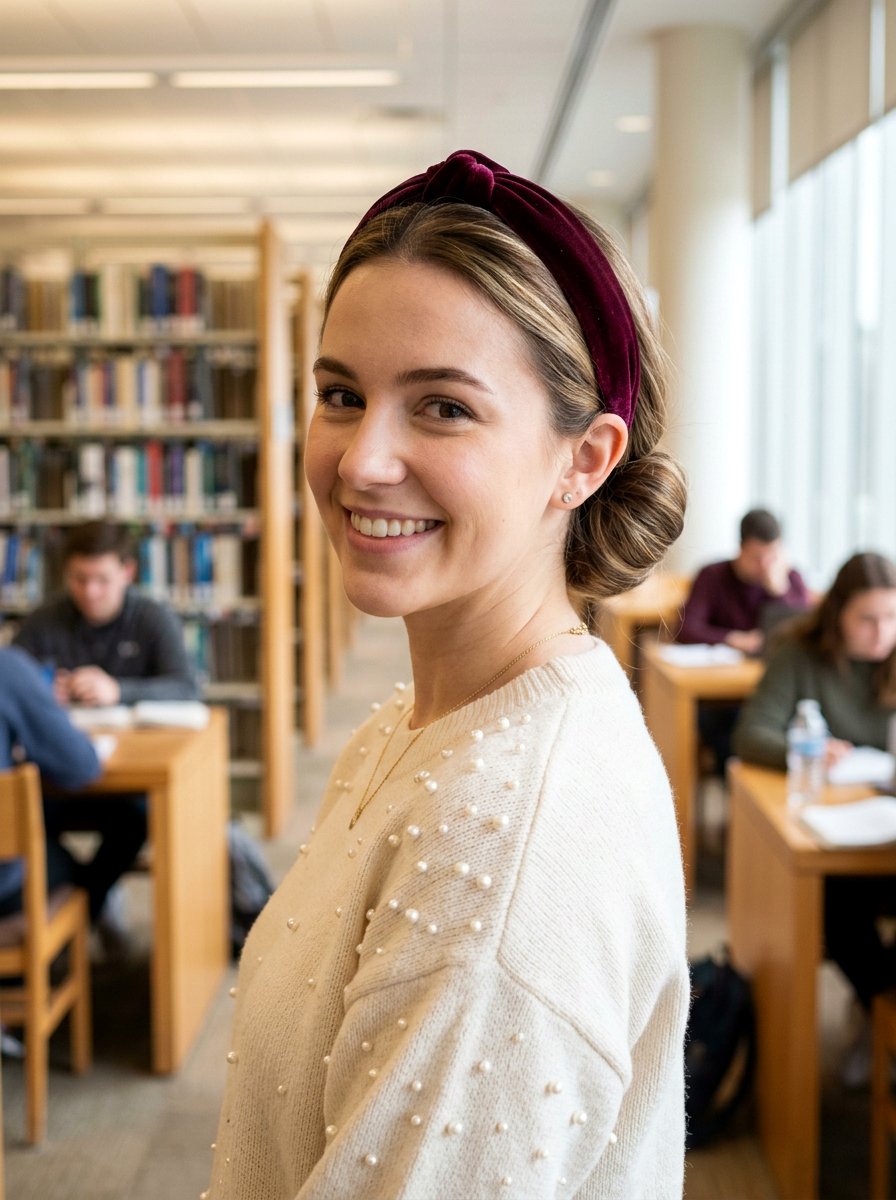 Easy Headband Tuck - 20 viral school hairstyle ideas - 20 viral school hairstyle ideas