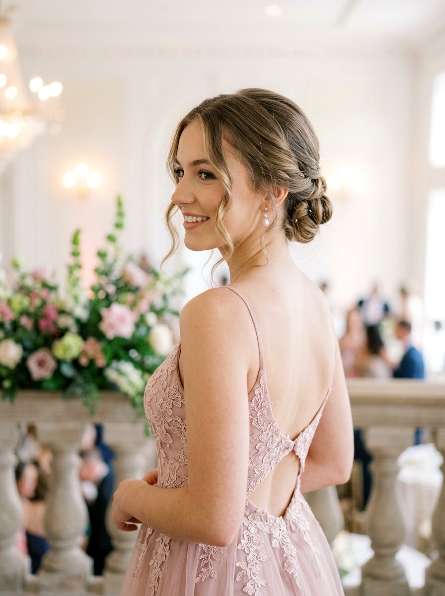 Easy Low Bun For Medium Length Hair - 20 prom low bun for medium hair - 20 prom low bun for medium hair