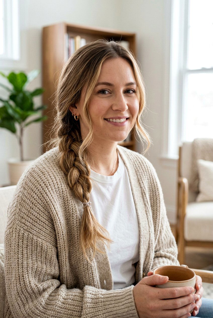 Easy Side Braid For Moms - 20 moms hairstyle ideas for busy mornings - 20 moms hairstyle ideas for busy mornings