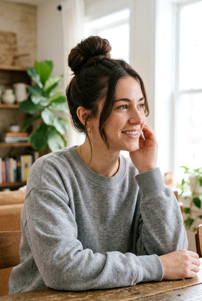 Easy Top Knot For Long Hair - 20 lazy girl hairstyles for long hair - 20 lazy girl hairstyles for long hair