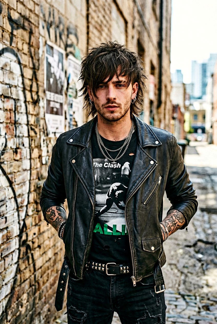 Edgy Men Wolf Cut With Curtain Fringe - 20 men wolf cut with curtain fringe - 20 men wolf cut with curtain fringe