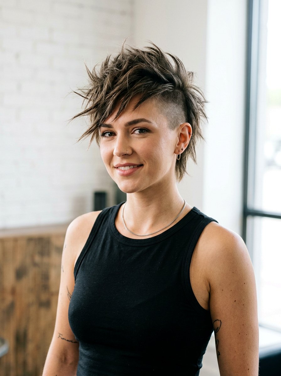 Edgy Razor Cut Undercut Pixie - 20 short razor haircut for women - 20 short razor haircut for women