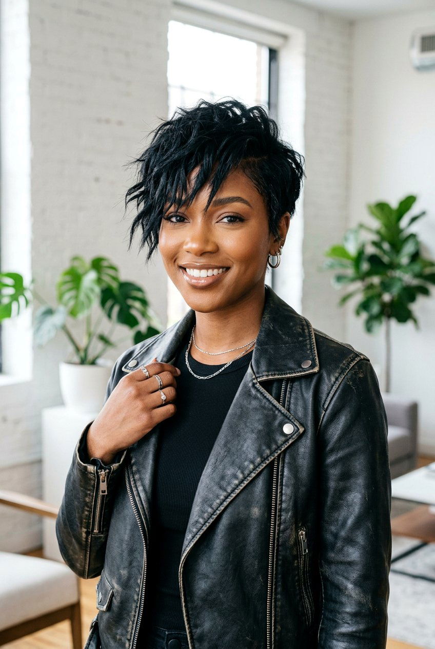 Edgy Short Haircut - 20 black women short haircut ideas - 20 black women short haircut ideas