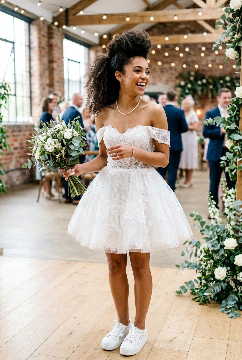 Edgy Teased Curly Ponytail - 20 modern bridal ponytail with curls - 20 modern bridal ponytail with curls