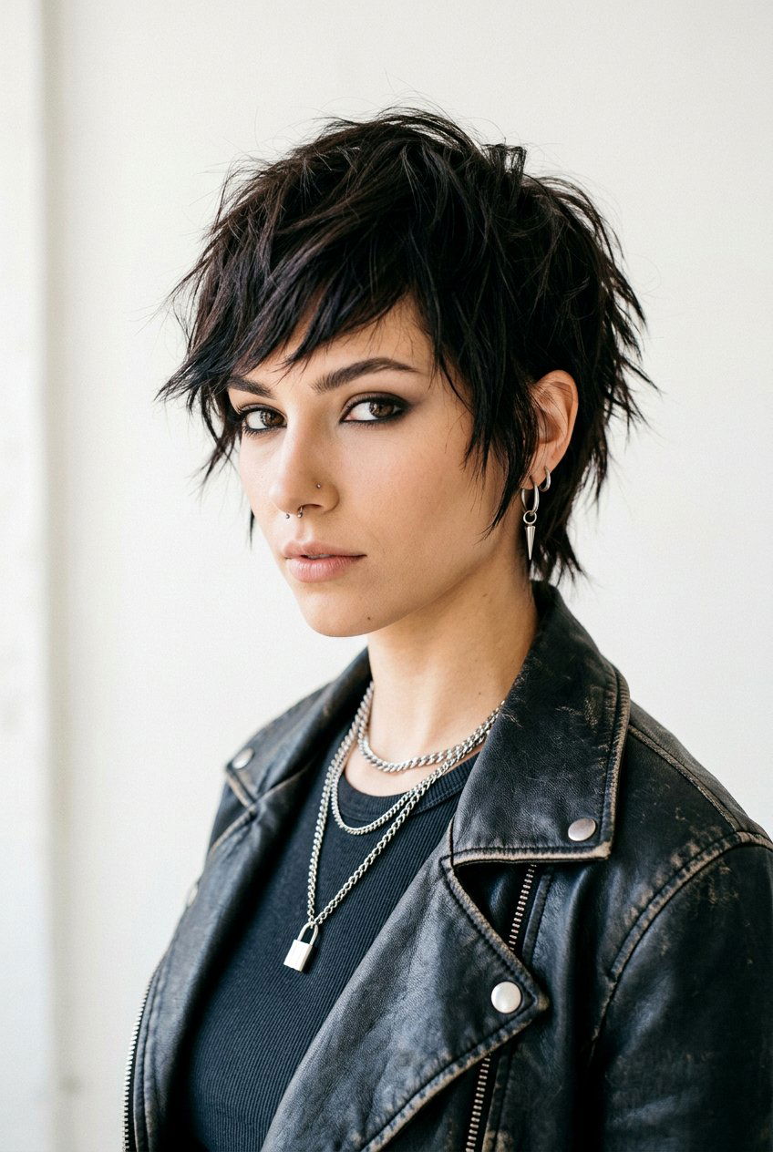 Edgy Textured Pixie - 20 textured pixie haircut - 20 textured pixie haircut
