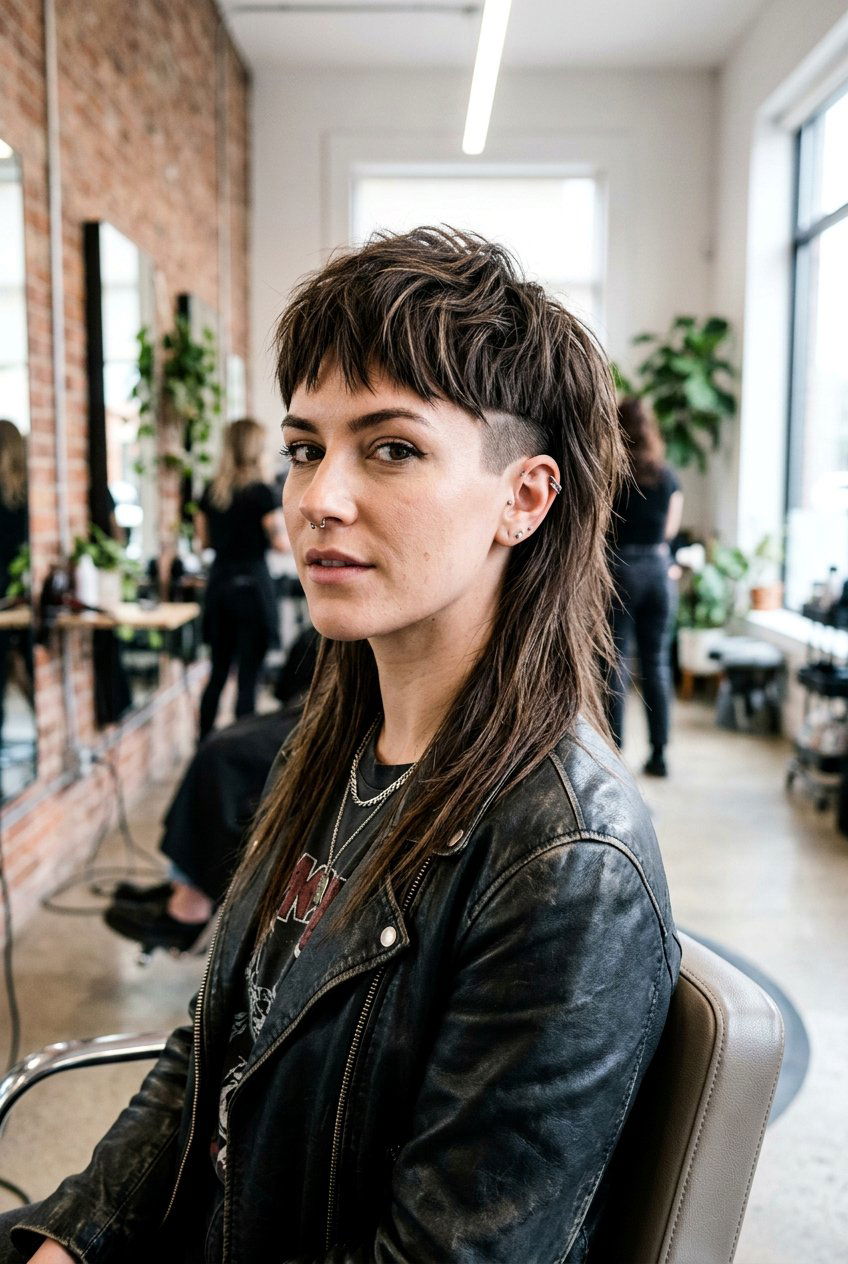 Edgy mullet - 20 modern mullet haircut - 20 modern mullet haircut