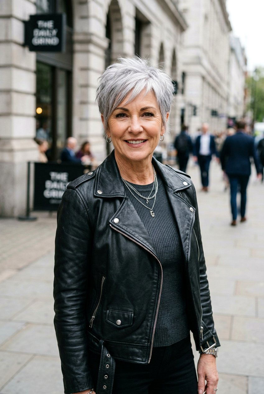 Edgy pixie cut - 20 modern pixie for women over 50 - 20 modern pixie for women over 50