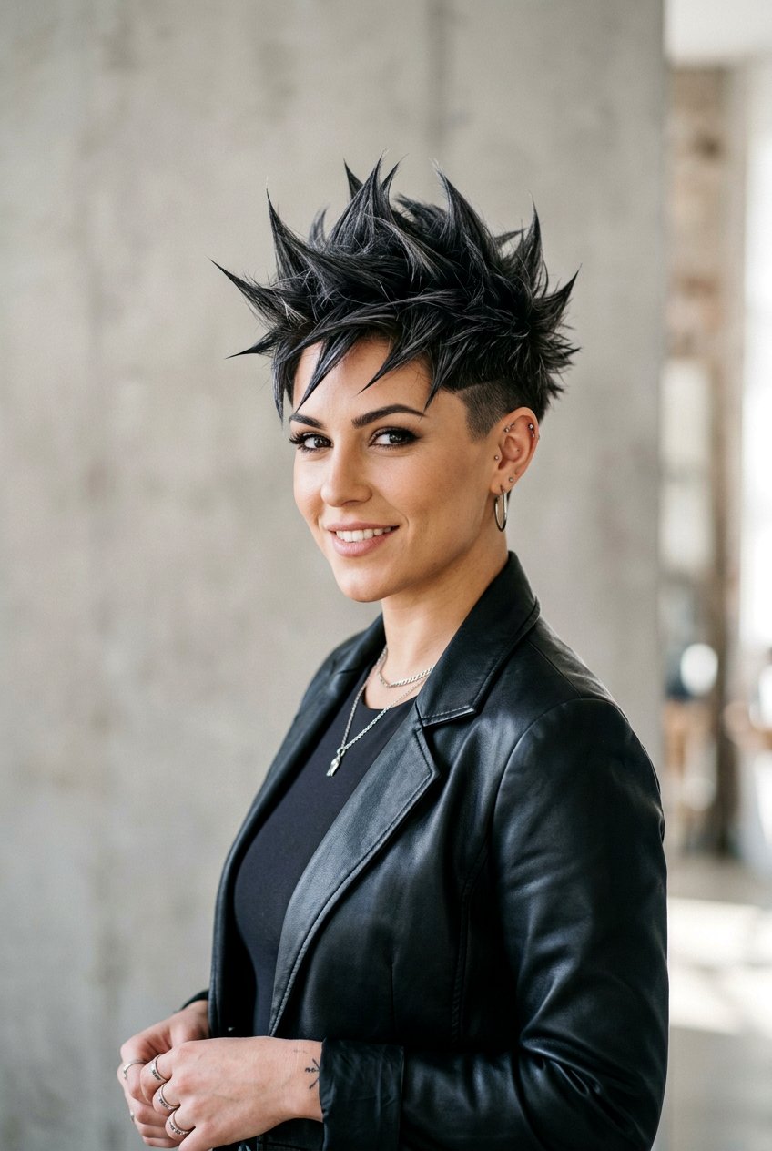 Edgy spiky pixie - 20 spiky pixie haircut - 20 spiky pixie haircut