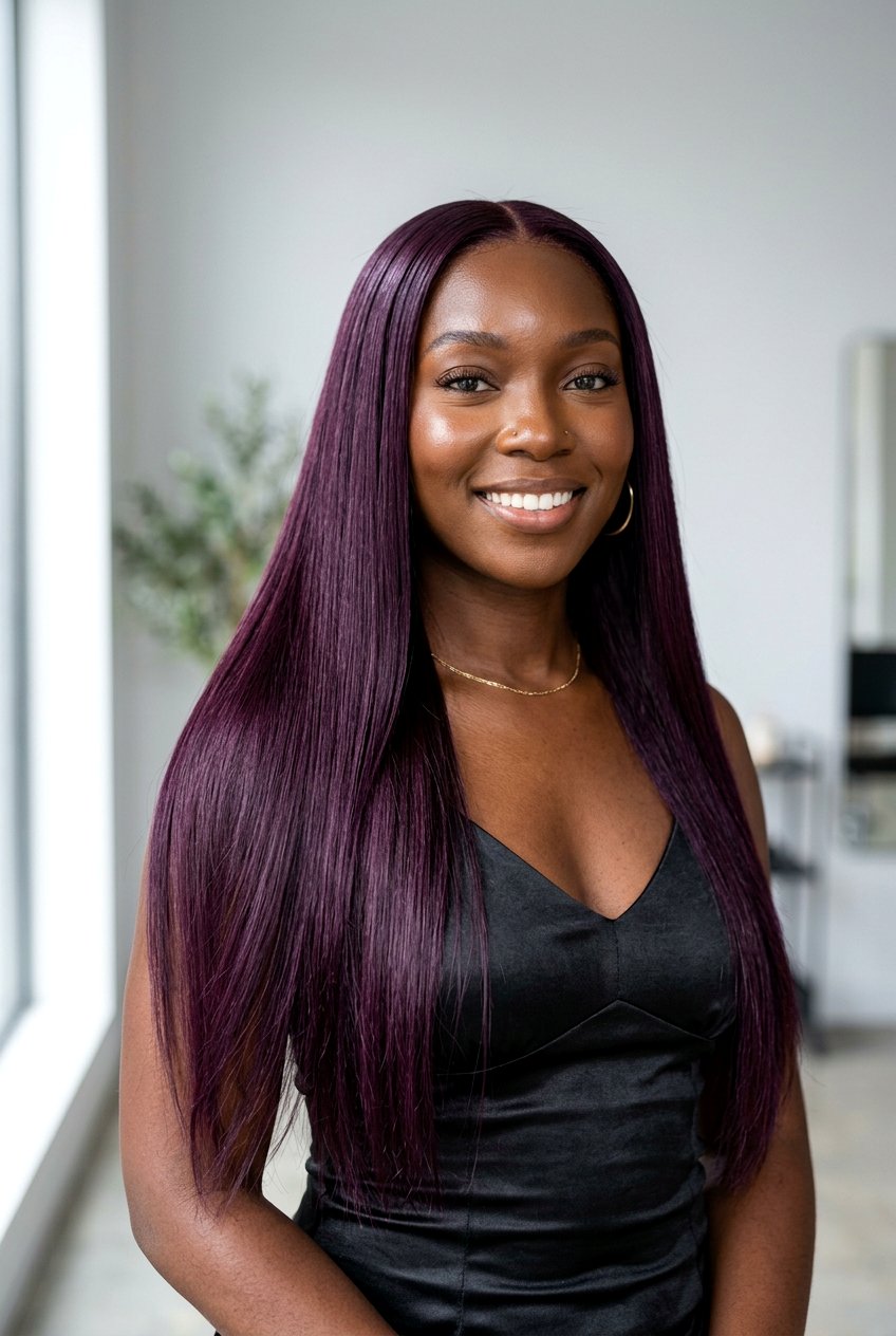 Eggplant Plum Hair - 20 plum hair color ideas - 20 plum hair color ideas