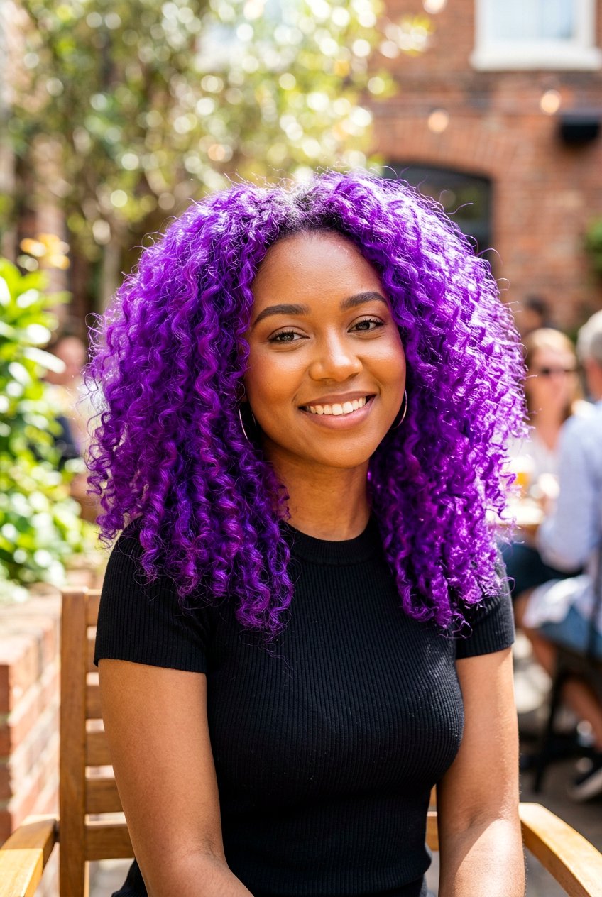 Electric Purple Hair - 20 fantasy hair color ideas - 20 fantasy hair color ideas