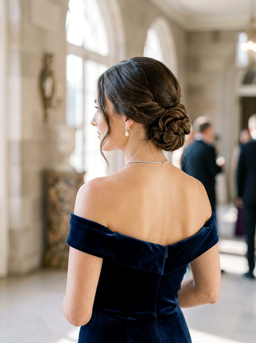 Elegant Chignon - 20 vacation hairstyle for resort dinner - 20 vacation hairstyle for resort dinner