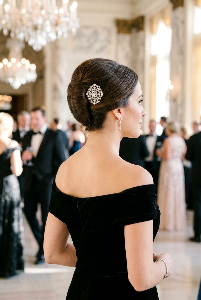 Elegant French Twist - 20 bridal hair ideas for women - 20 bridal hair ideas for women