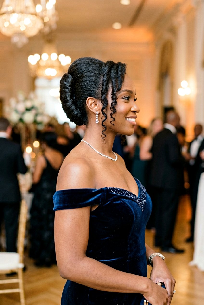 Elegant French Twist Updo - 20 black women mature hairstyle ideas - 20 black women mature hairstyle ideas