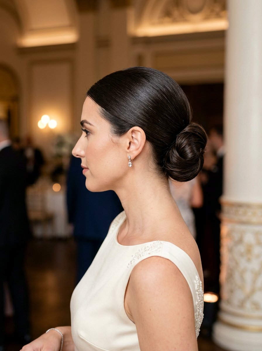 Elegant Low Bun For Formal Wedding Guest - 20 soft low bun for wedding guest - 20 soft low bun for wedding guest