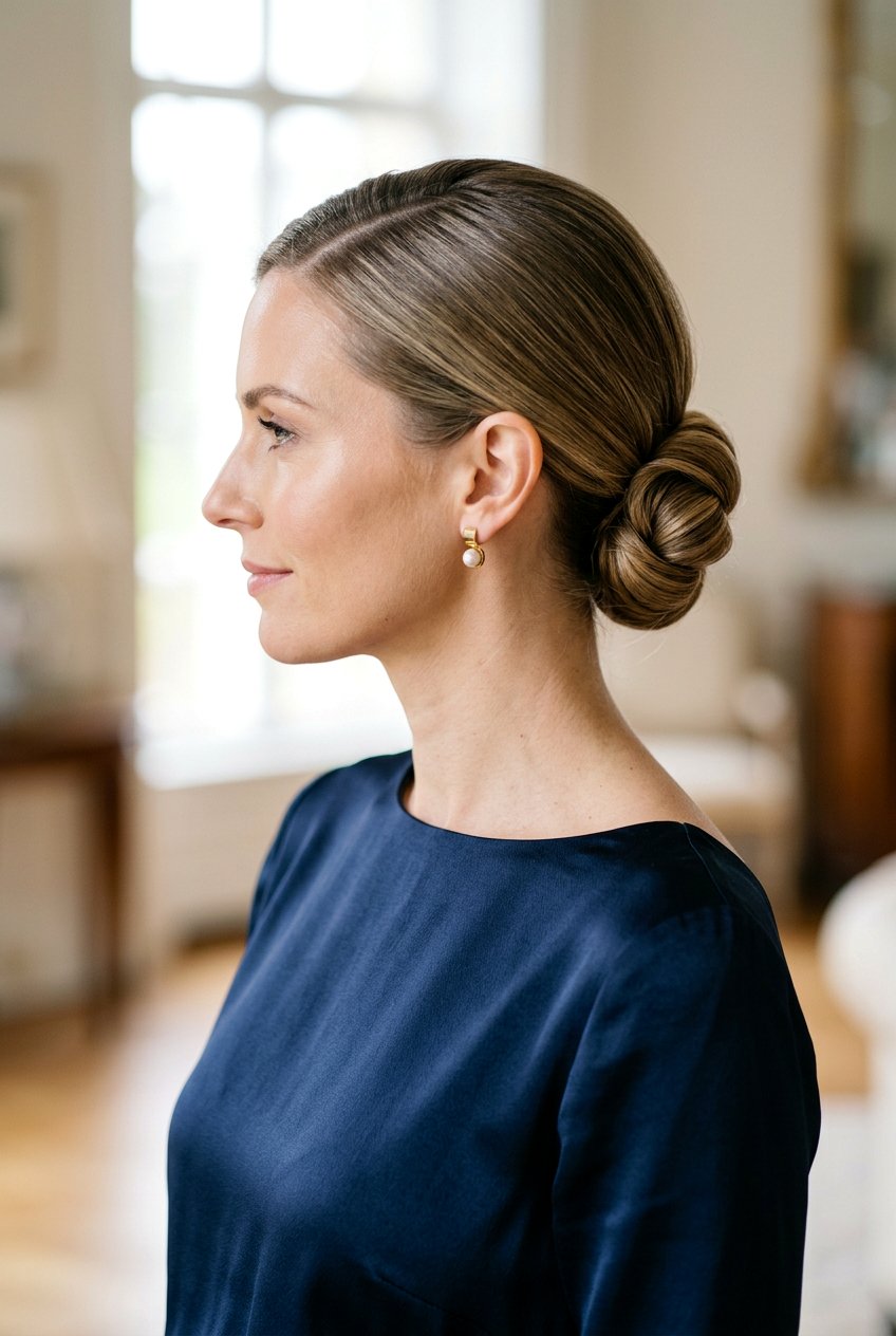 Elegant Low Bun - 20 best bridesmaid hairstyle ideas - 20 best bridesmaid hairstyle ideas