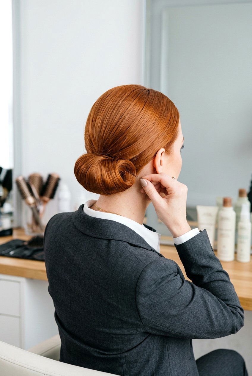 Elegant Rolled Updo Tutorial - 20 neat corporate hairstyle for medium hair - 20 neat corporate hairstyle for medium hair