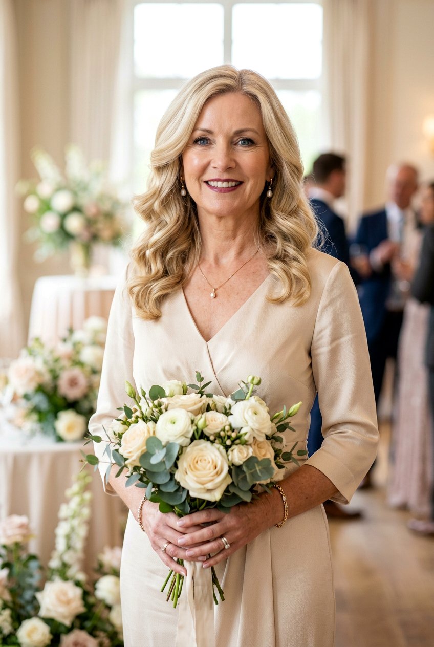 Elegant loose curls mother of the bride - 20 soft curls for mother of the bride - 20 soft curls for mother of the bride