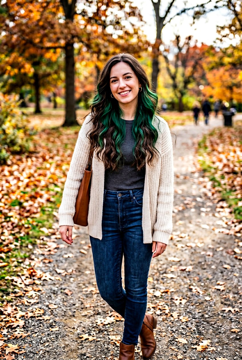 Emerald Green Peekaboo On Dark Hair - 20 green peekaboo hair color - 20 green peekaboo hair color