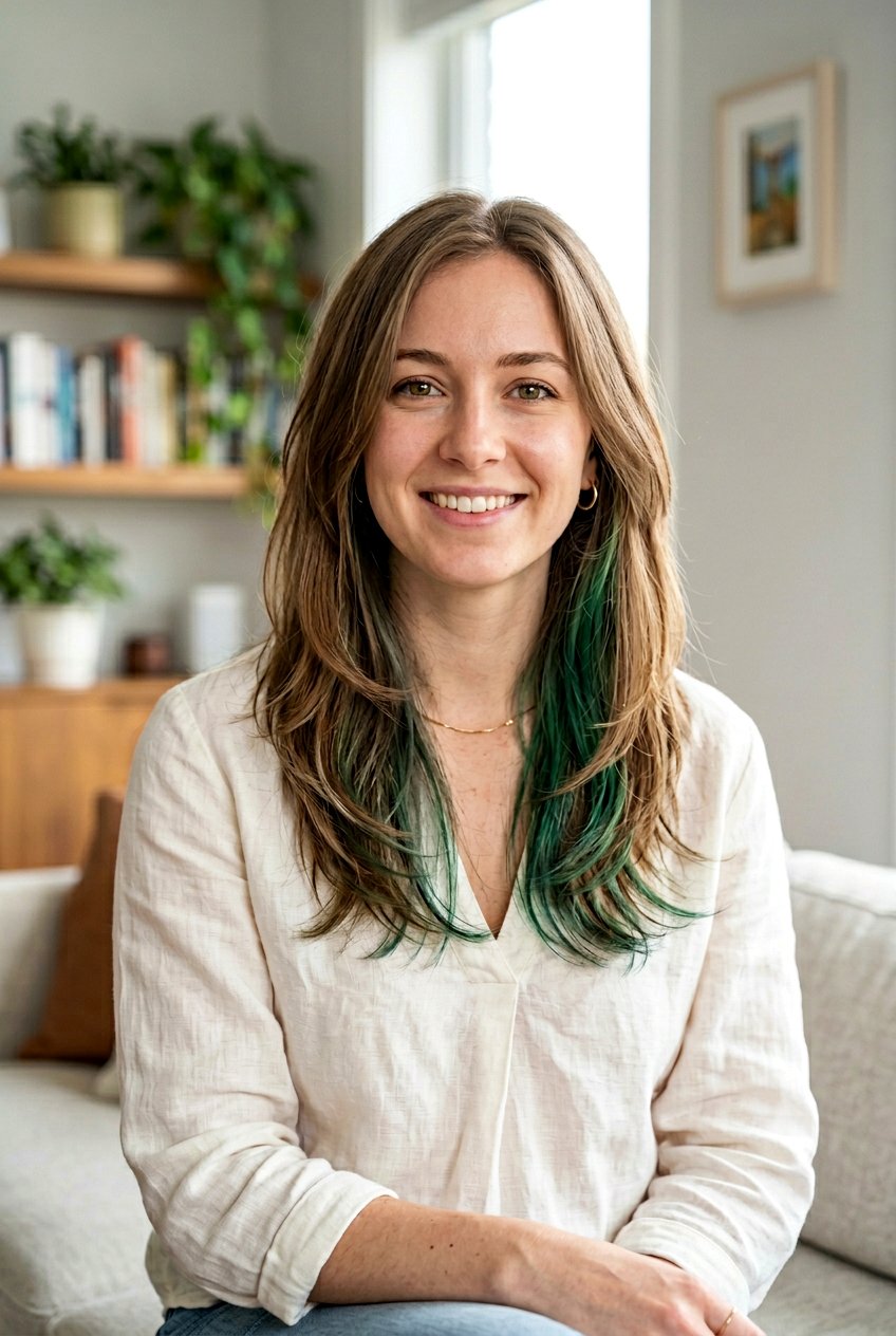 Emerald Peekaboo Hair On Fine Hair - 20 emerald peekaboo hair - 20 emerald peekaboo hair