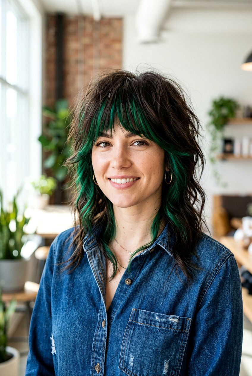 20 Stunning Emerald Peekaboo Under Hair Ideas You Need to Try