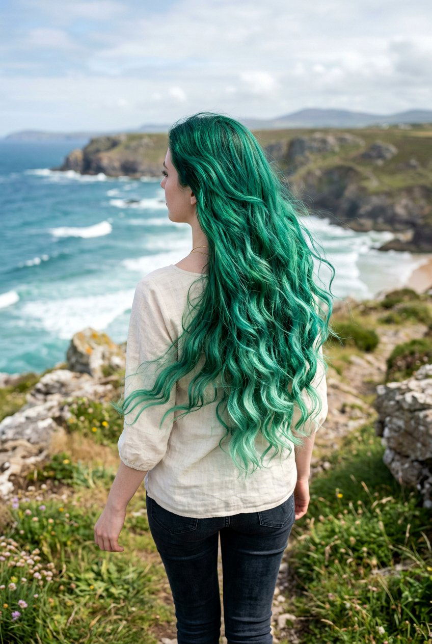 Emerald green mermaid hair - 20 emerald green hair color - 20 emerald green hair color