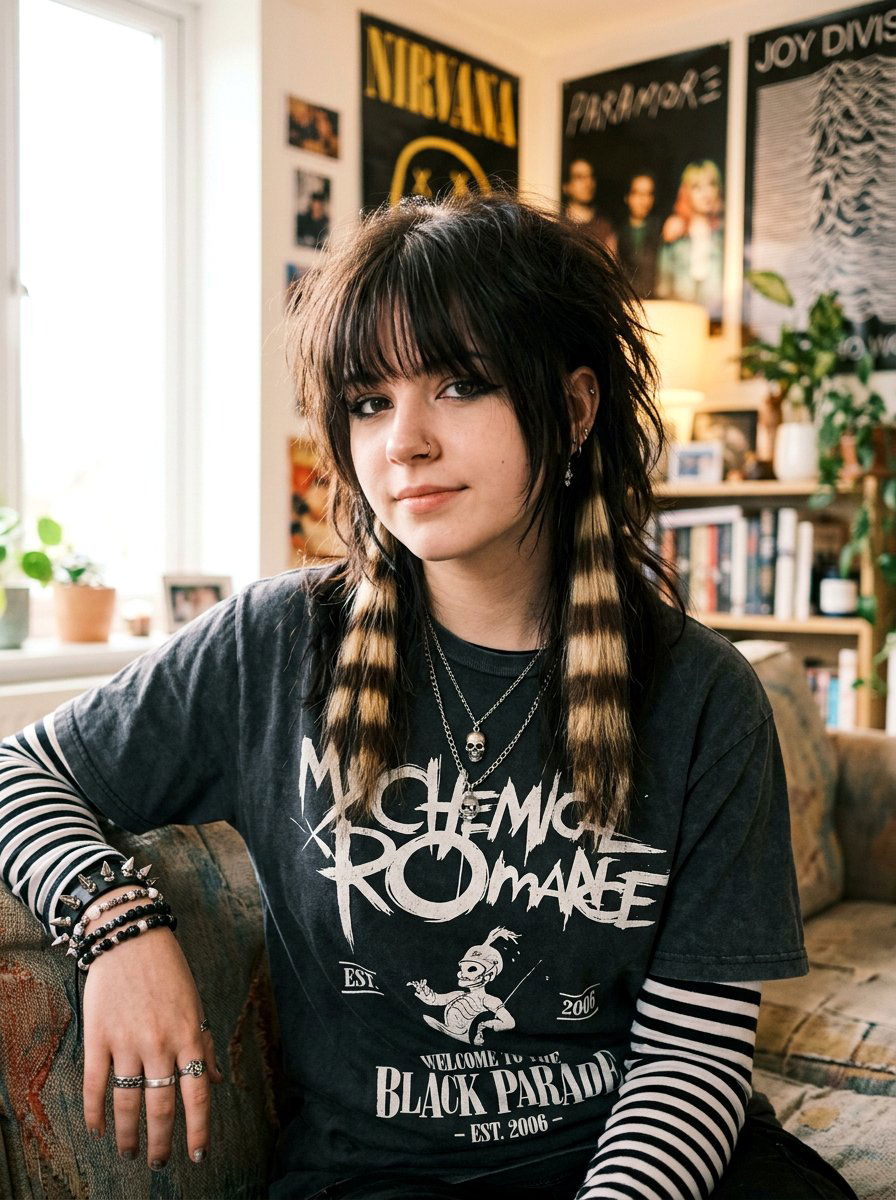 Emo Hair With Raccoon Tails - 20 emo haircut ideas for girls - 20 emo haircut ideas for girls
