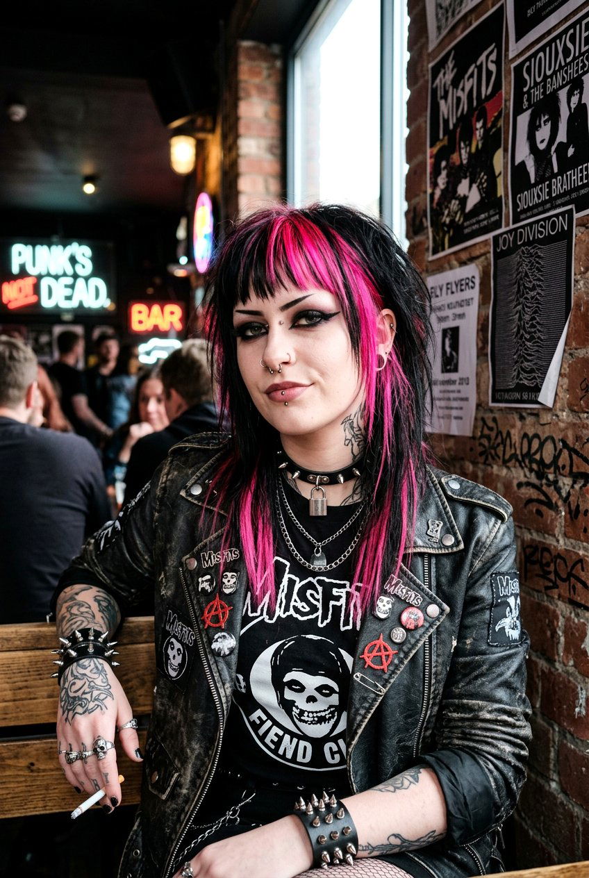 Emo Wolf Cut With Colored Streaks - 20 emo wolf cut for straight hair - 20 emo wolf cut for straight hair