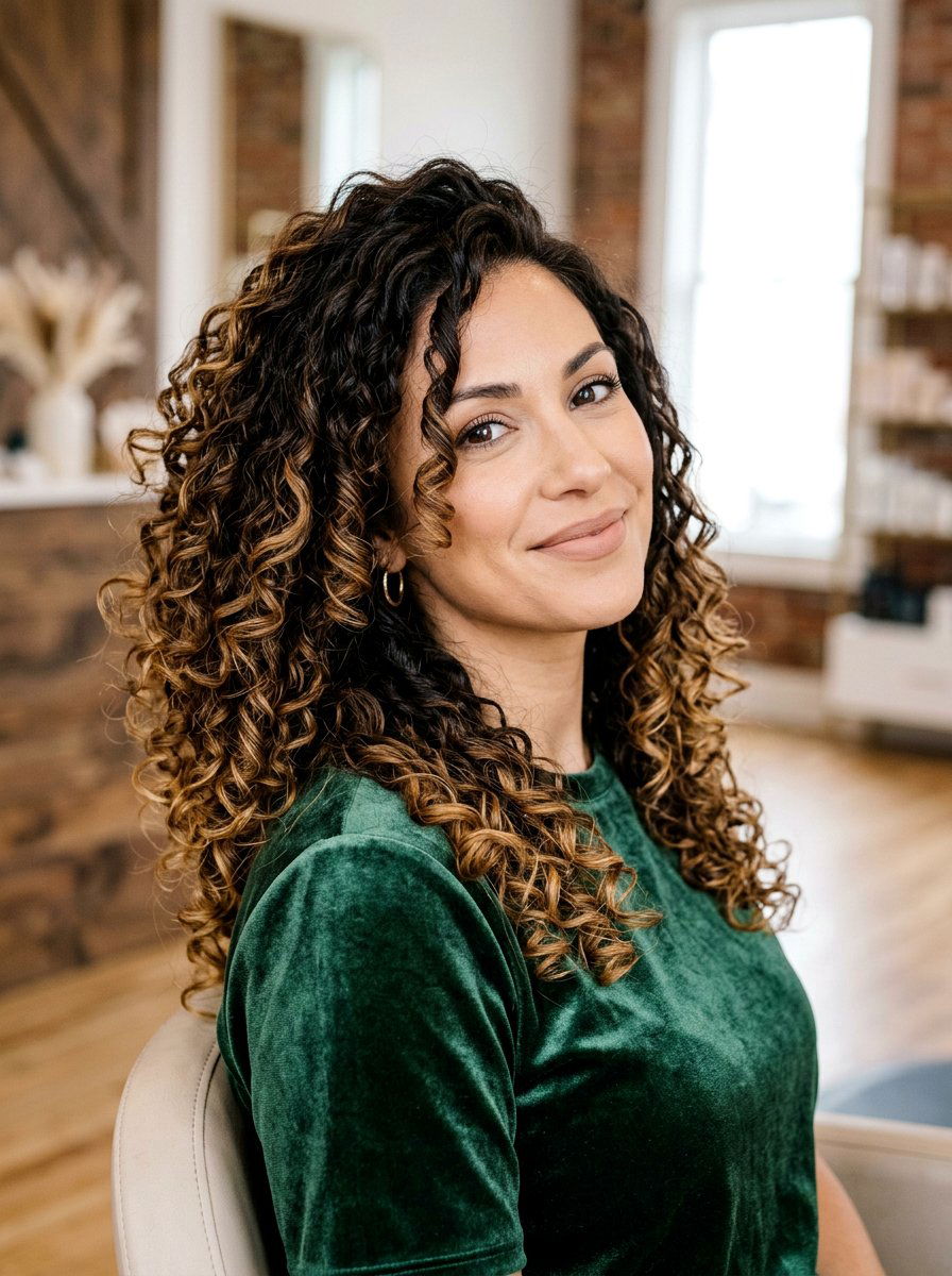 Espresso Balayage On Curly Hair - 20 winter espresso balayage hair - 20 winter espresso balayage hair