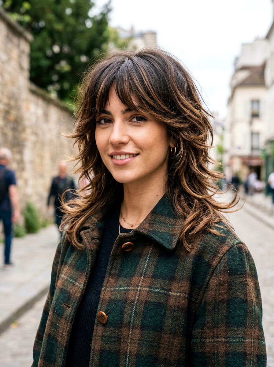 Espresso Balayage Shag Haircut - 20 winter espresso balayage hair - 20 winter espresso balayage hair