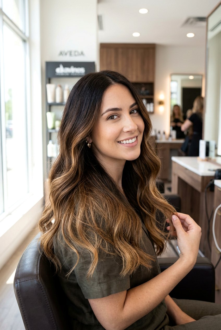 Espresso Brown Balayage - 20 espresso brown hair color - 20 espresso brown hair color