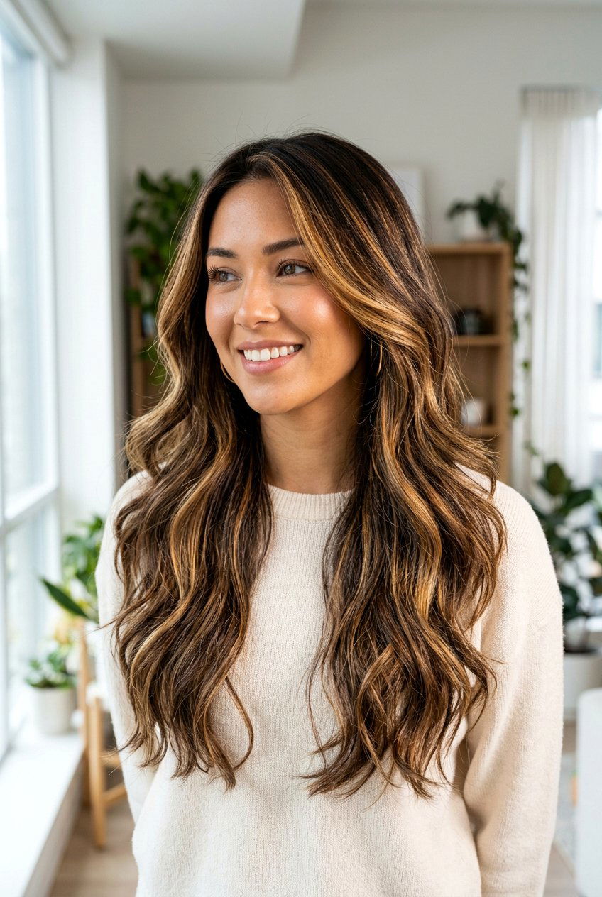 Espresso Brown With Caramel Highlights - 20 espresso brown hair color - 20 espresso brown hair color