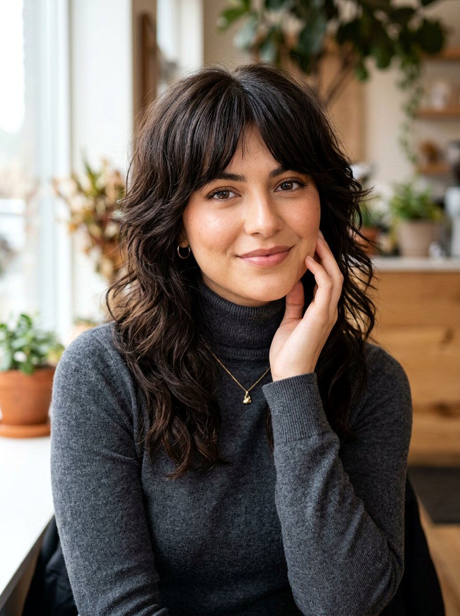 Espresso Brown Wolf Cut - 20 wolf cut hair color ideas - 20 wolf cut hair color ideas