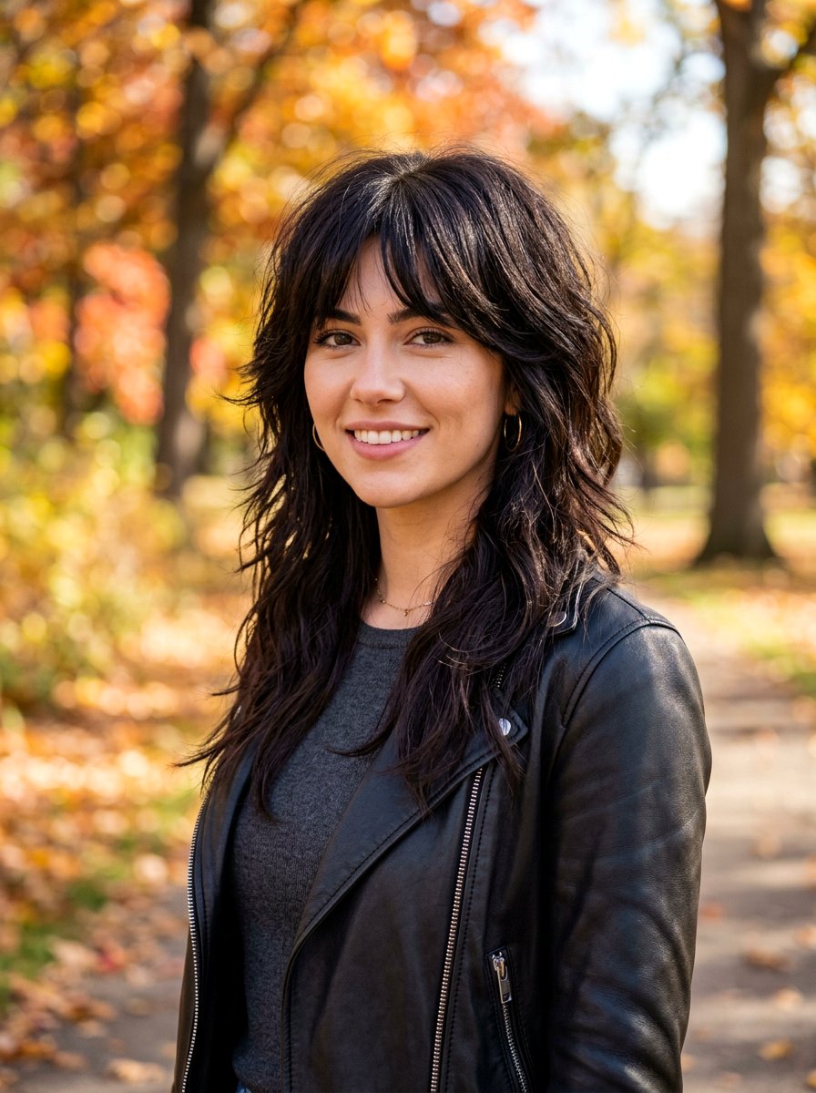 Espresso Brown Wolf Cut - 20 hair color ideas for wolf cuts - 20 hair color ideas for wolf cuts