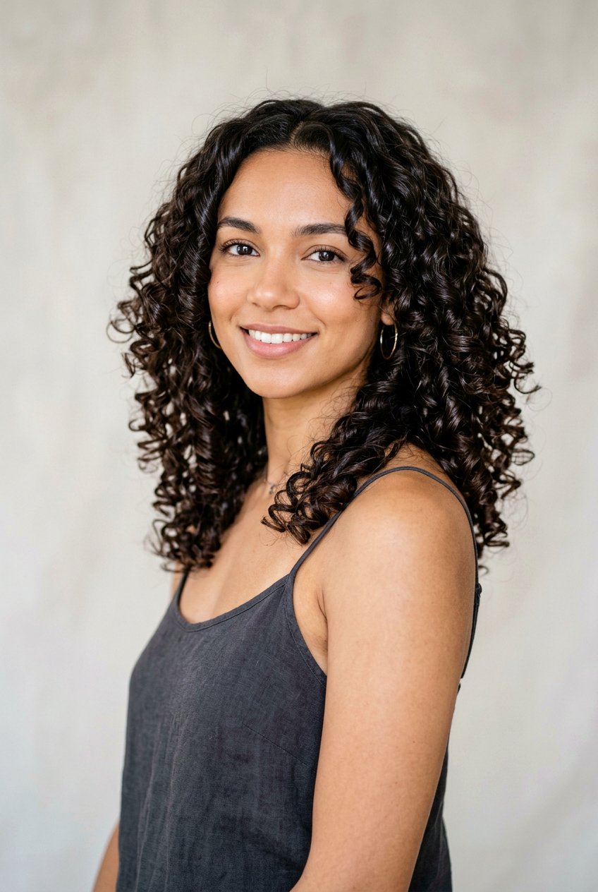 Espresso Brunette On Curly Hair - 20 glossy espresso brunette - 20 glossy espresso brunette